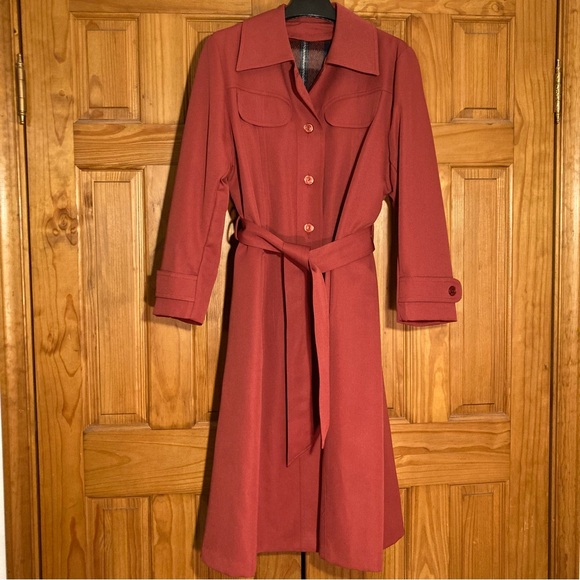 Vintage Jackets & Blazers - NWOT Vintage 70s Unbranded Trench Coat Removable Lining